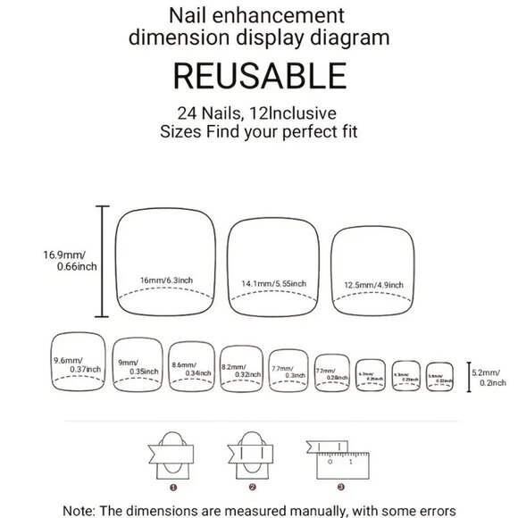 Nails 24 Blue & Silver Glitter Press On Toenails Short Style Kit Fake Glossy - Picture 3 of 4